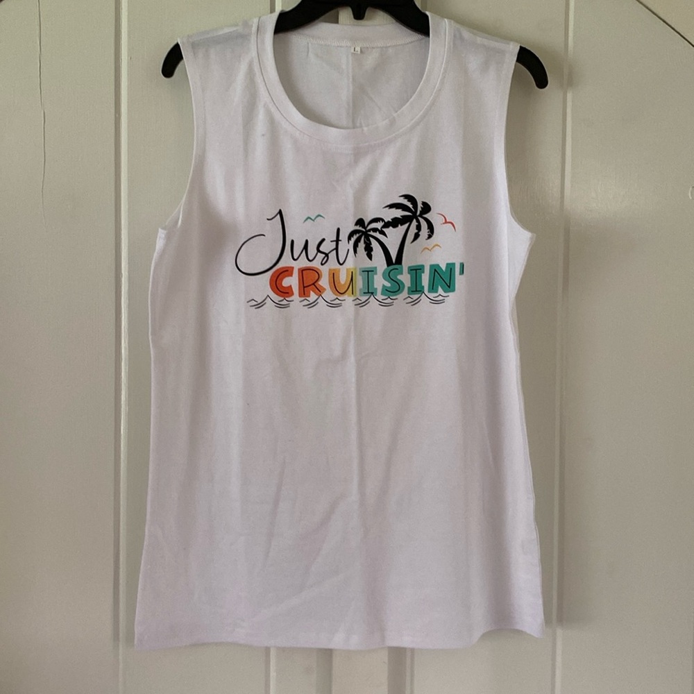 Just Cruisin’ Muscle Tank Top NWOT